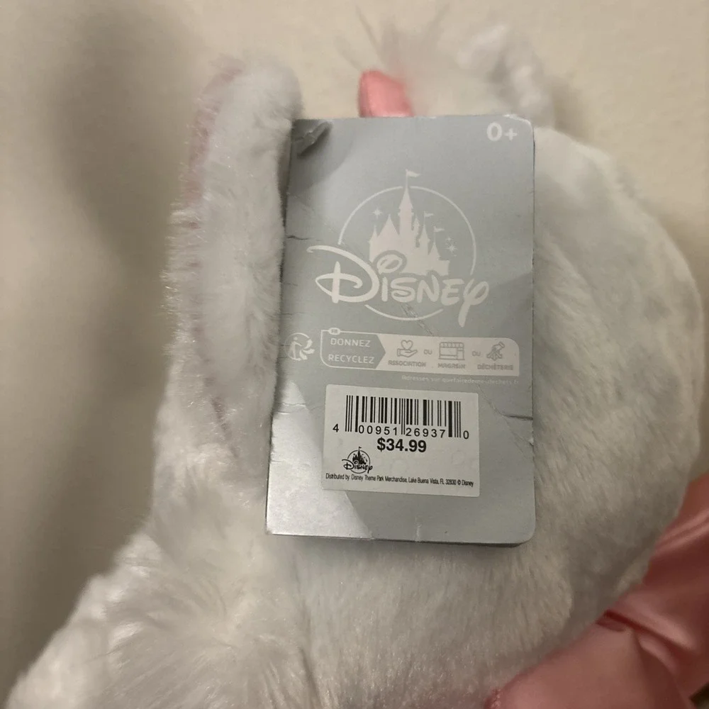 Disney Parks Marie Aristocats Big Feet Paws Plush 14